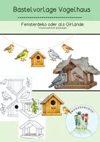 Vorschau - Mal- und Bastelvorlagen - Basteln / Vogel / Frühling / Girlande / KITA / Ostern / Grundschule - Deckblatt
