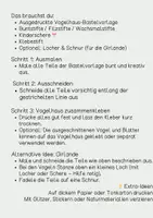 Vorschau - Mal- und Bastelvorlagen - Basteln / Vogel / Frühling / Girlande / KITA / Ostern / Grundschule - Seite 1