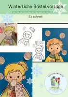 Vorschau - Arbeitsblätter - Kunstprojekt Winter (3D) / Schneeflocken / Grundschule / KITA - Deckblatt