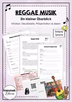 Vorschau - Stundenentwürfe - Reggaemusik (Überblick) - Deckblatt