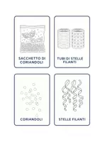 anteprima - Flashcard - 40 Flash cards da colorare di CARNEVALE - Pagina 2