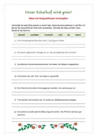 Vorschau - Arbeitsblätter - Sätze verbinden mit Konjunktionen – Bericht | Deutsch 6 - Seite 1