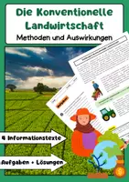 Vorschau - Arbeitsblätter - Konventionelle Landwirtschaft – Merkmale, Methoden, Vor- Nachteile - Deckblatt