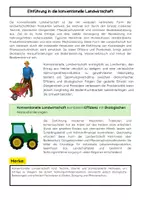 Vorschau - Arbeitsblätter - Konventionelle Landwirtschaft – Merkmale, Methoden, Vor- Nachteile - Seite 1