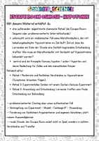 Vorschau - Stationenlernen - Escape Room Chemie Osmose & Diffusion – Escape Game Unterricht Sekundarstufe Krankenhaus nach Marathon - Seite 1