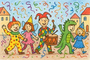 Vorschau - Mal- und Bastelvorlagen - Faschingsparade Kunst Fasching - Seite 2