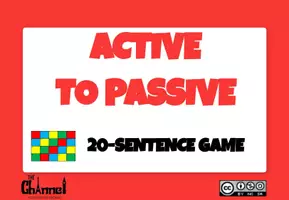 anteprima - Materiale interattivo - ACTIVE TO PASSIVE VOICE – Board Game (20 Sentences) - Pagina 1