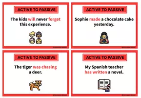 anteprima - Materiale interattivo - ACTIVE TO PASSIVE VOICE – Board Game (20 Sentences) - Pagina 3
