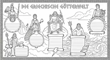 Vorschau - Arbeitsblätter - Griechische Götterwelt - Welche Rolle spielten die Götter für das Weltbild und den Alltag der Griechen? - Seite 1