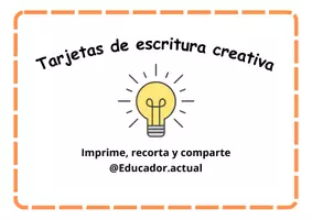 Vista previa - Tarjetas / Manipulativos - Tarjetas de escritura creativa - página 1