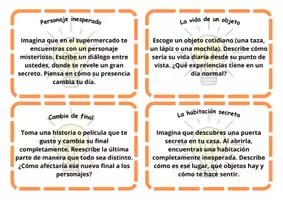 Vista previa - Tarjetas / Manipulativos - Tarjetas de escritura creativa - página 2