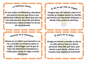 Vista previa - Tarjetas / Manipulativos - Tarjetas de escritura creativa - página 3
