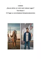 Vorschau - Arbeitsblätter - Lesetext und Fragen Warum dürfen wir heute nicht mehr ... sagen - Deckblatt