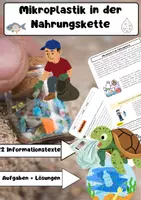 Vorschau - Arbeitsblätter - Mikroplastik in der Nahrungskette: Umwelt und Gesundheit - Deckblatt