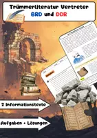 Vorschau - Arbeitsblätter - Trümmerliteratur Vertreter BRD und DDR - Deckblatt