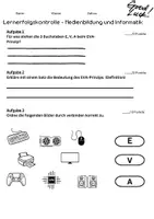 Vorschau - Arbeitsblätter - Lernerfolgskontrolle - Medienkunde und Informatik - Seite 1