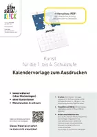 Vorschau - Mal- und Bastelvorlagen - ∞ immerwährend: Kalender selbst gestalten (A4 hoch) 𝕝𝕚𝕘𝕙𝕥 | KUNST - Seite 2