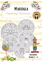 Vorschau - Arbeitsblätter - FREEBIE: Ausmalbilder / Mandala - Fasching, Karneval, Fastnacht - Deckblatt
