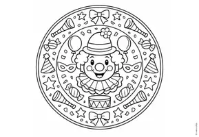 Vorschau - Arbeitsblätter - FREEBIE: Ausmalbilder / Mandala - Fasching, Karneval, Fastnacht - Seite 3