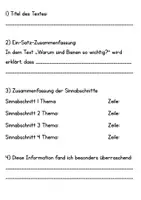 Vorschau - Arbeitsblätter - Warum sind Bienen so wichtig -> Sinnabschnitte - Deckblatt