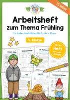 Vorschau - Arbeitsblätter - Materialpaket zum Frühling: 4. Klasse (25 Arbeitsblätter) - Deckblatt