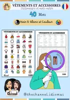 Vorschau - Arbeitsblätter - VÊTEMENTS ET ACCESSOIRES – Dictionnaire et mots mêlés - Deckblatt