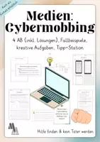 Vorschau - Arbeitsblätter - Medien: Cybermobbing (sensibilisieren) - Deckblatt