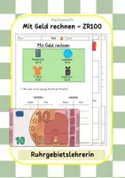 Vorschau - Arbeitsblätter - Mit Geld rechnen - ZR 100 Klasse 3-4 - Deckblatt