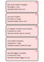 Voorbeeld - rekenverhaaltjes tot 10 - carnaval - Voorblad