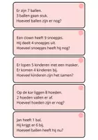 Voorbeeld - rekenverhaaltjes tot 10 - carnaval - Pagina 3