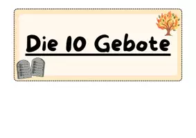 Vorschau - Präsentationen/Tafelbilder - Tafelmaterial - Die 10 Gebote - EKD - Seite 1