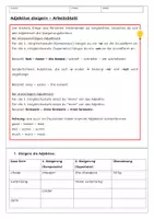 Vorschau - Arbeitsblätter - Englisch - Adjektive steigern (Komparativ, Superlativ) - Deckblatt