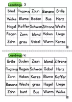 Vorschau - Arbeitsblätter - Erstes Lesen - Kl. 1 - Lesespiel: Bingo mit Präsentationen - Seite 3