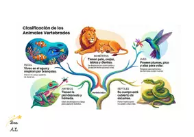 Vista previa - Decoración del aula - Infografía Clasificación animales vertebrados - Portada
