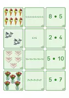 Vorschau - Spiele - Einführung Multiplikation: Legespiel Plus- & Malaufgaben - Seite 3