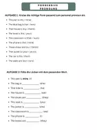 Vorschau - Arbeitsblätter - Possessive pronouns (Merkblatt & Übungen) - Seite 2