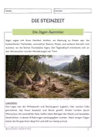 Vorschau - Unterrichtsreihen - Die Steinzeit - Die Jäger-Sammler - Seite 1