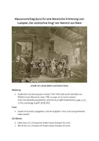 Vorschau - Klassenarbeiten - Klausurvorschlag zu "Der zerbrochne Krug" mit EWH - Deckblatt