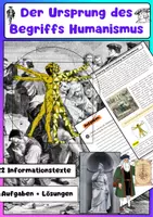 Vorschau - Arbeitsblätter - Ursprung des Humanismus: Renaissance - Deckblatt