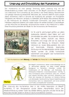 Vorschau - Arbeitsblätter - Ursprung des Humanismus: Renaissance - Seite 1
