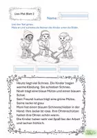 Vorschau - Arbeitsblätter - Lies-Mal-Blätter Winter zur Förderung der Lesekompetenz - Seite 3