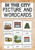 Vorschau - Bildkarten - IN THE CITY - PICTURE & WORD CARDS (Englisch Bildkarten) - Deckblatt
