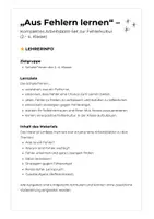 Vorschau - Arbeitsblätter - Aus Fehlern lernen – Arbeitsblätter (Klasse 2–4) - Seite 1