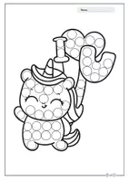 Vorschau - Arbeitsblätter - Dot Marker Einhorn Fingerabdruckbilder & Dot painting -Teil 3 - Seite 3