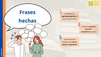 Vorschau - Unterrichtsreihen - 💬 Frases hechas - Infografik und Übungen auf Spanisch - Seite 1