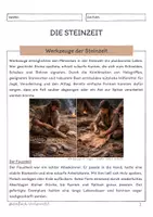 Vorschau - Unterrichtsreihen - Die Steinzeit - Werkzeuge der Steinzeit - Seite 1