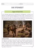 Vorschau - Unterrichtsreihen - Die Steinzeit - Jagen & Sammeln - Seite 1