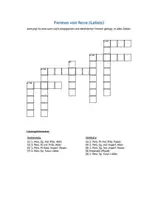 Vorschau - Spiele - Kreuzworträtsel zu den ferre-Formen (Latein) - Seite 1