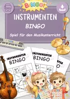 Vorschau - Spiele - Instrumenten BINGO Spiel für den Musikunterricht - Deckblatt