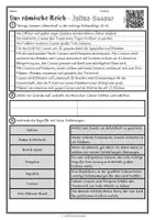 Vorschau - Arbeitsblätter - Das alte Rom: Julius Caesar (Arbeitsblätter mit Lösungen und Präsentation) - Seite 3